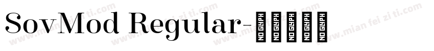 SovMod Regular字体转换